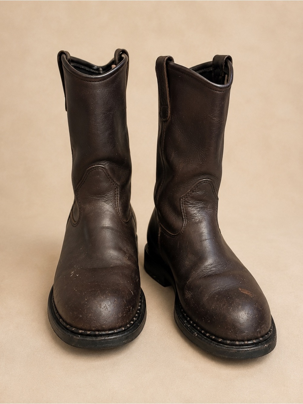 Red Wing 1170 Pecos Pull On Work Boots Brown
Leather USA Size 10 D